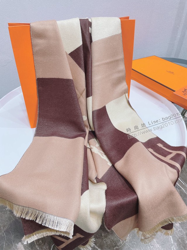 Hermes2021新款圍巾 愛馬仕經典馬拉車圖案女士圍巾披肩  mmj1011
